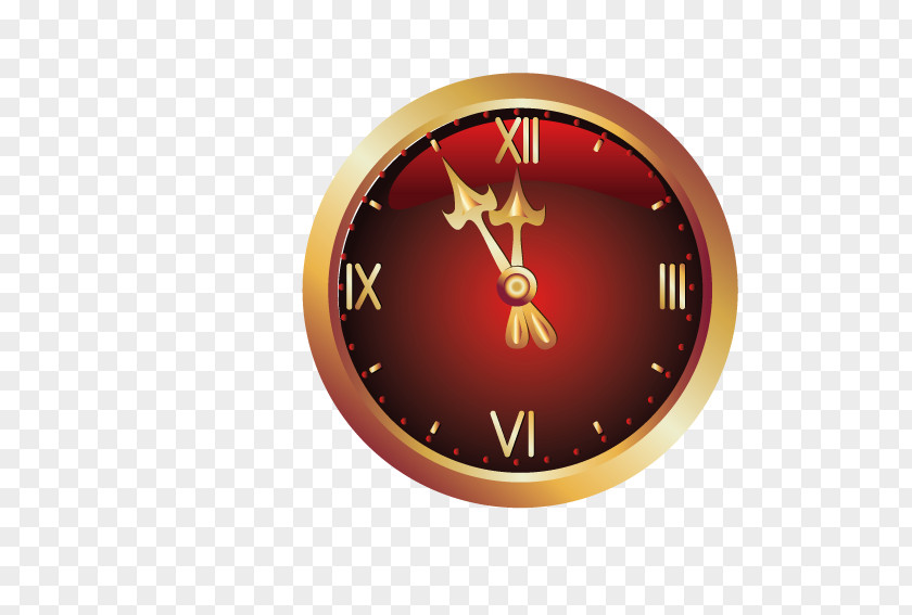 The Yellow Pointer Pocket Watch Alarm Clock New Year Clip Art PNG