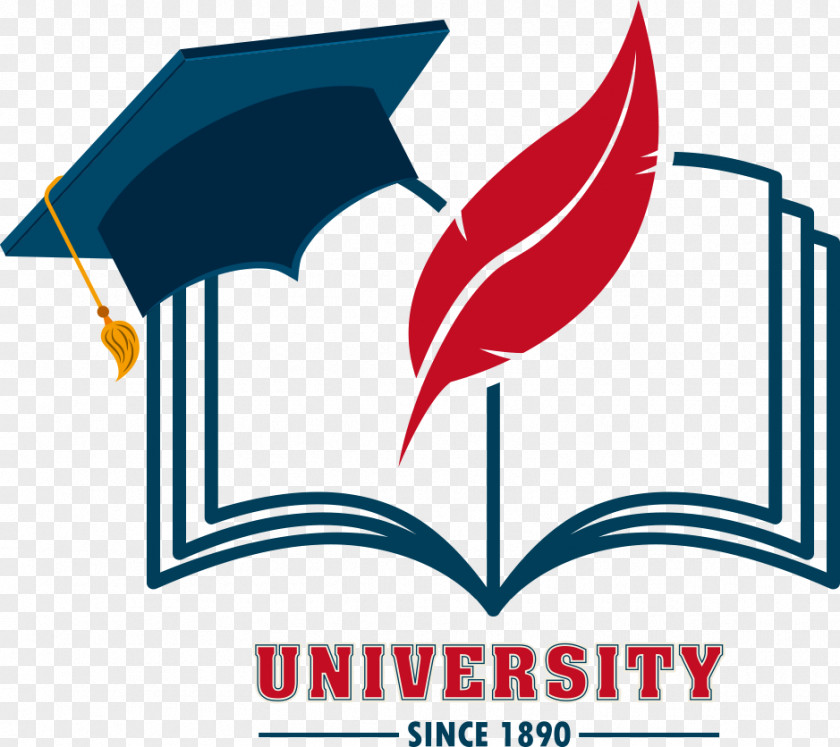 Vector Hat Books Education Logo Graphic Design School PNG