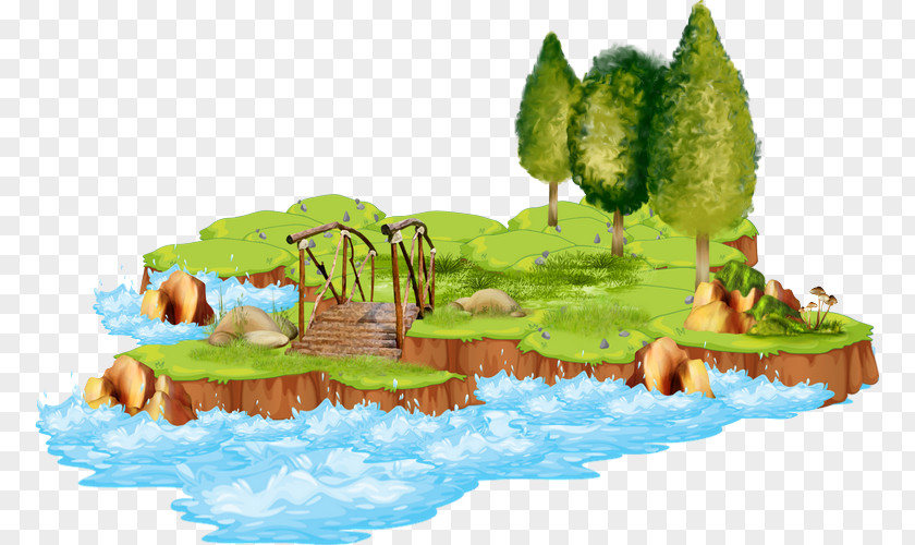 Water Resources Ecosystem Cartoon Lawn PNG