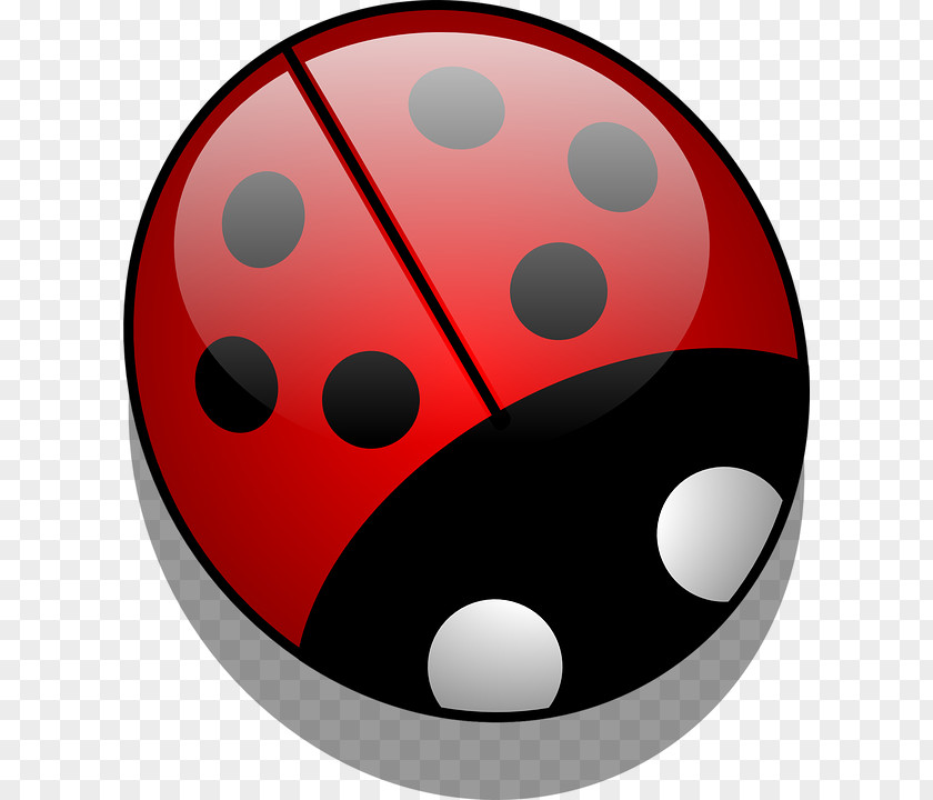 Abstract Art Red Ladybug Beetle Ladybird Clip PNG