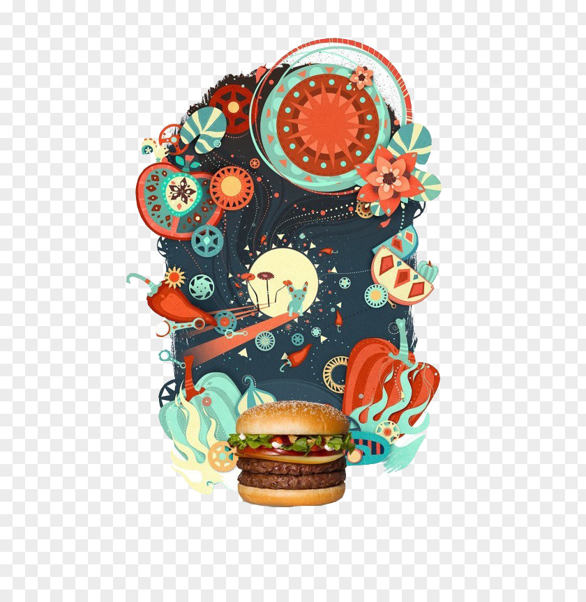 Burger Advertising Agency Creativity Idea Illustration PNG