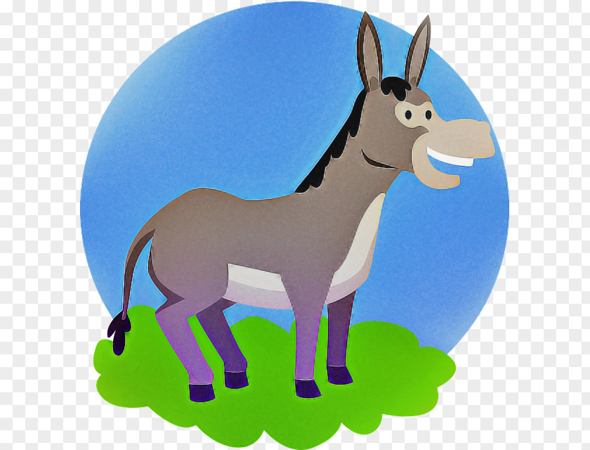 Burro Cartoon Animal Figure Wildlife Livestock PNG