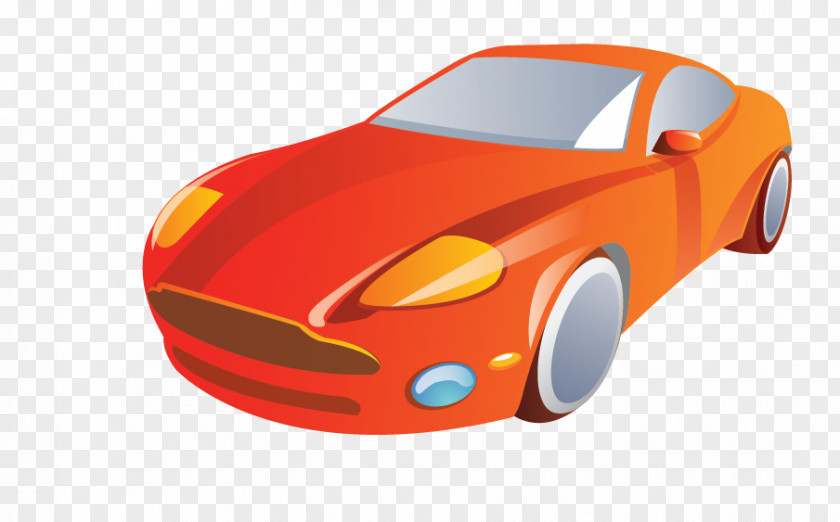 Red Sports Car Clip Art PNG