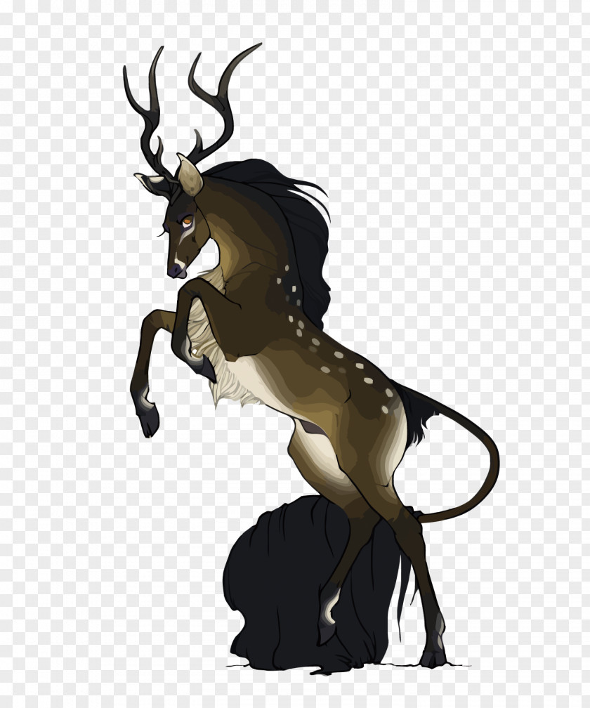 Vector Cartoon Deer Reindeer Antelope PNG