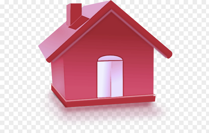 Dollhouse Bird Feeder Pink House Property Home Roof PNG