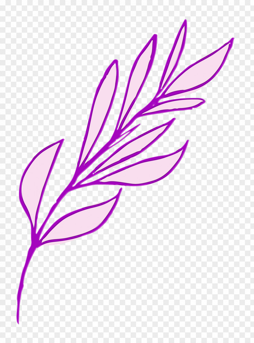 Flower Painting Sticker Plant Stem Heart PNG