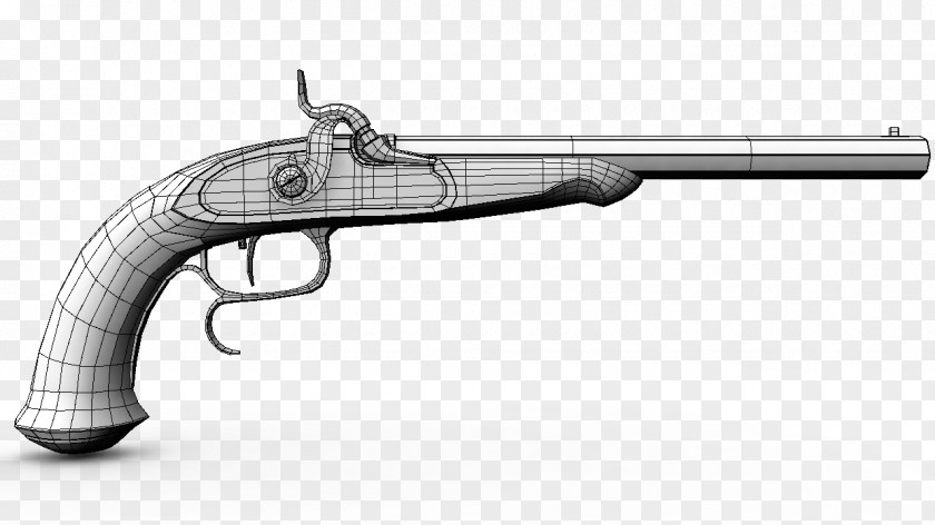 Old Gun Trigger Firearm Revolver Ranged Weapon Barrel PNG