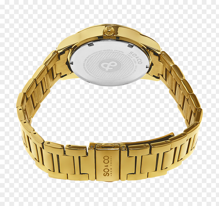 Silver Watch Strap Colored Gold PNG
