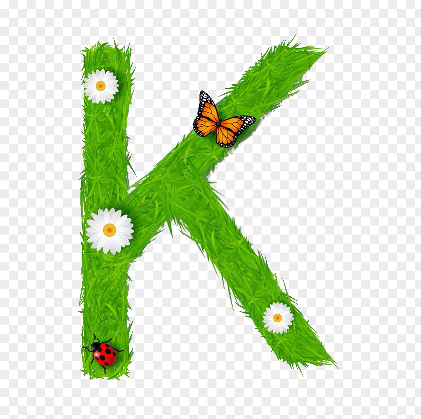Environmentally Friendly Letter K Illustration PNG