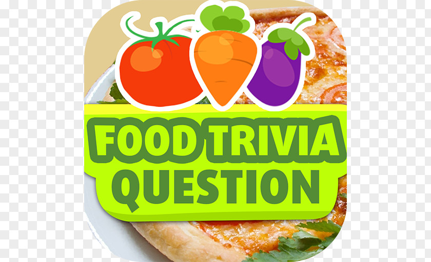 Food Trivia Questions Fun Quiz Vegetarian Cuisine Junk PNG