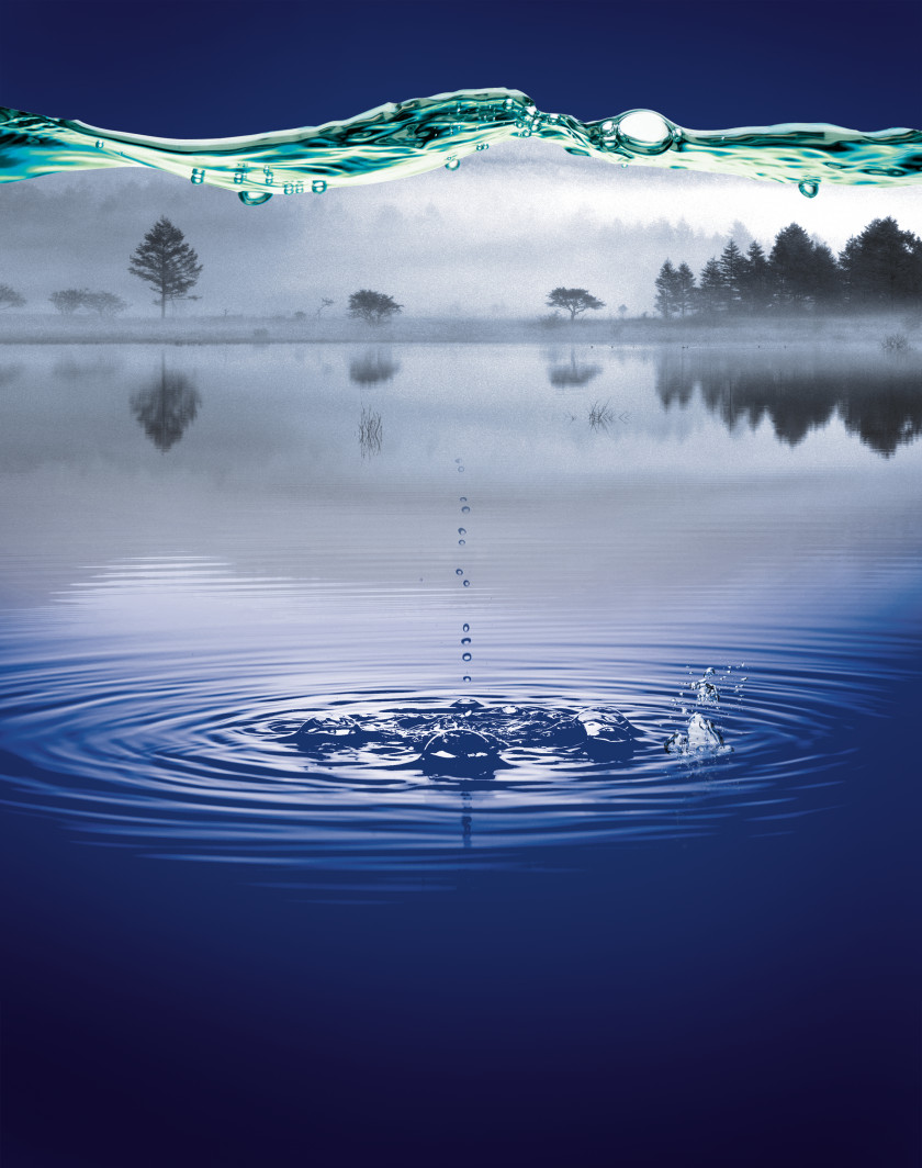 Lake Blue Sky Poster Purified Water Mineral Flyer PNG