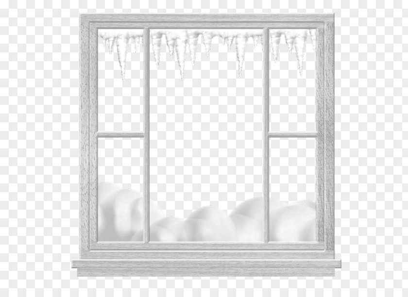 M Rectangle Picture FramesChristmas Christmas Window Black & White PNG