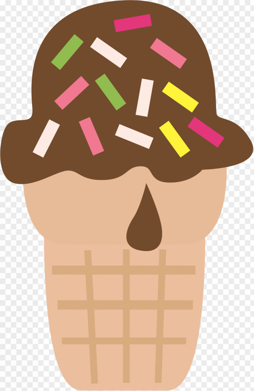 Neapolitan Ice Cream Dairy Cone Background PNG