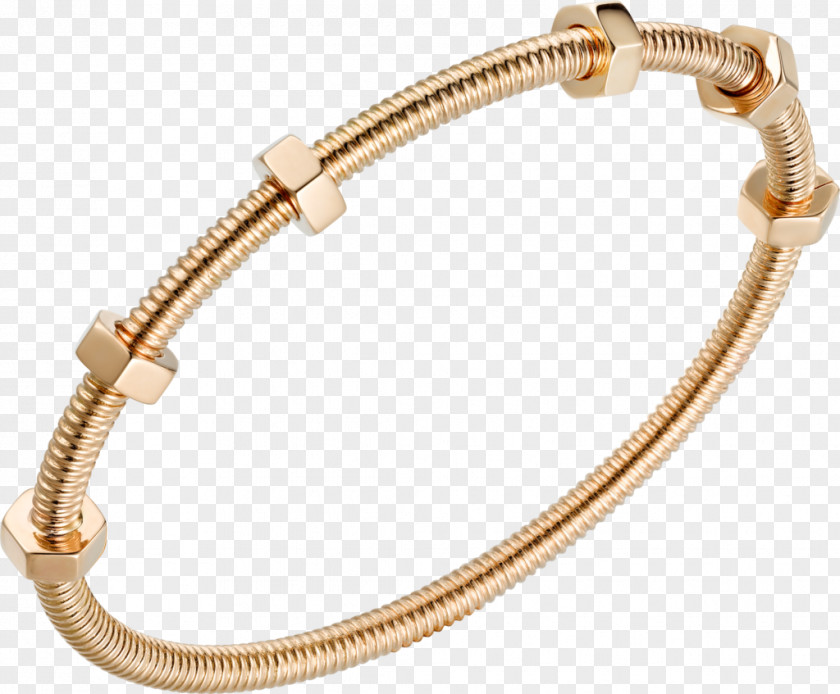 Petal Shaped Cartier Jewellery Love Bracelet Gold PNG