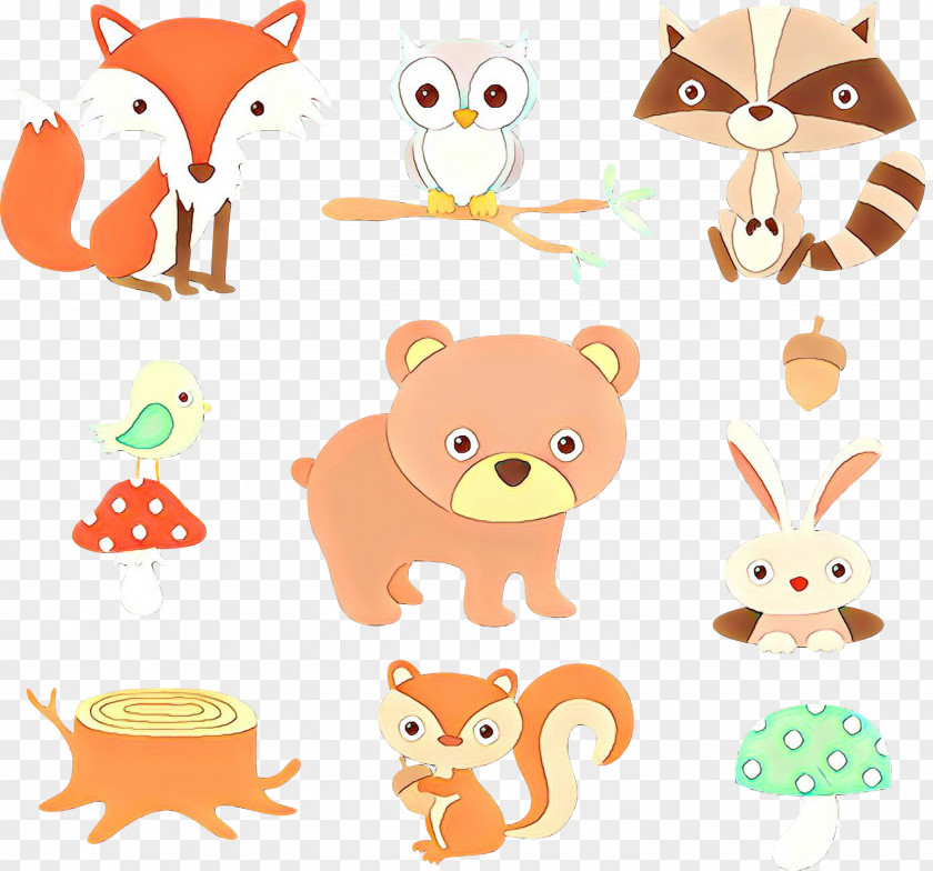 Cartoon Animal Figure Snout Tail PNG