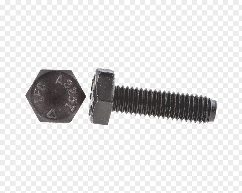 Hexagonal Screw Fastener Bolt ISO Metric Thread Clamp PNG