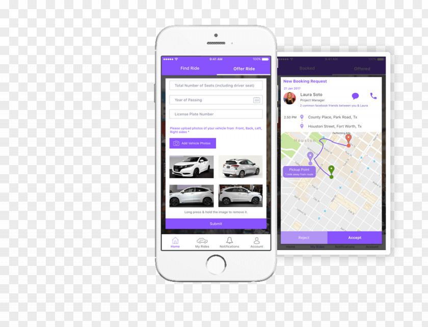 Realtime Ridesharing Feature Phone Smartphone Handheld Devices Mobile App Development PNG