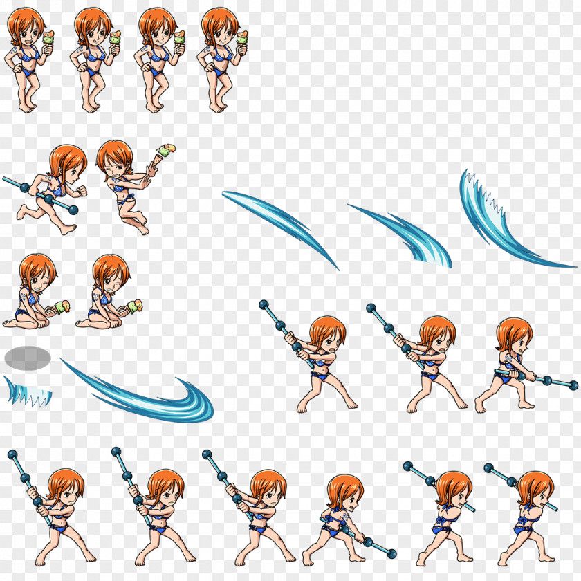 Sprite Nami One Piece Treasure Cruise Character PNG