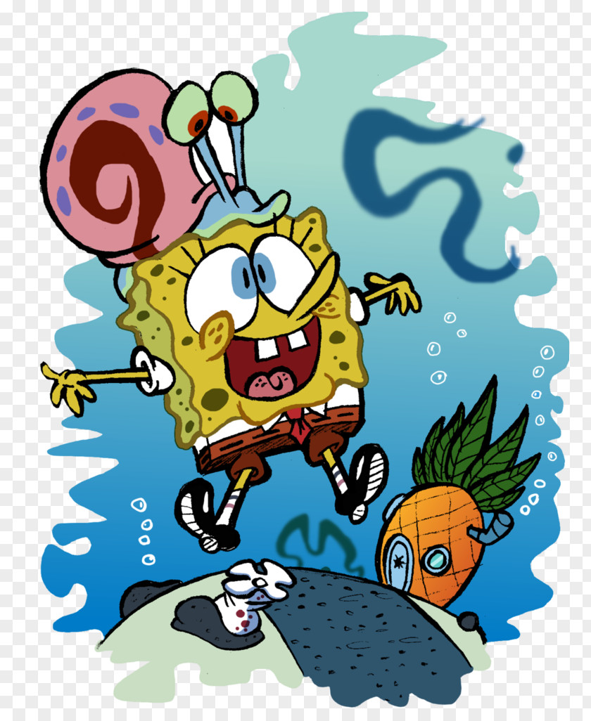 Squidward Tentacles Plankton And Karen Patrick Star Gary Fan Art PNG