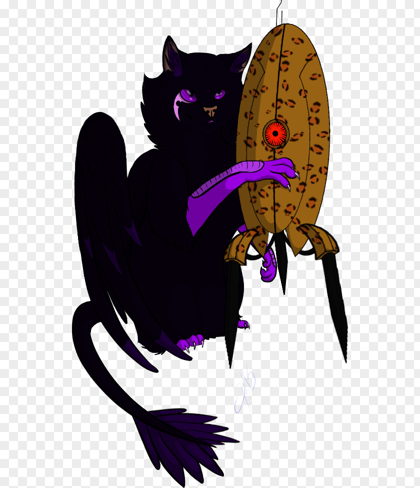 Cat Illustration Clip Art Purple Legendary Creature PNG