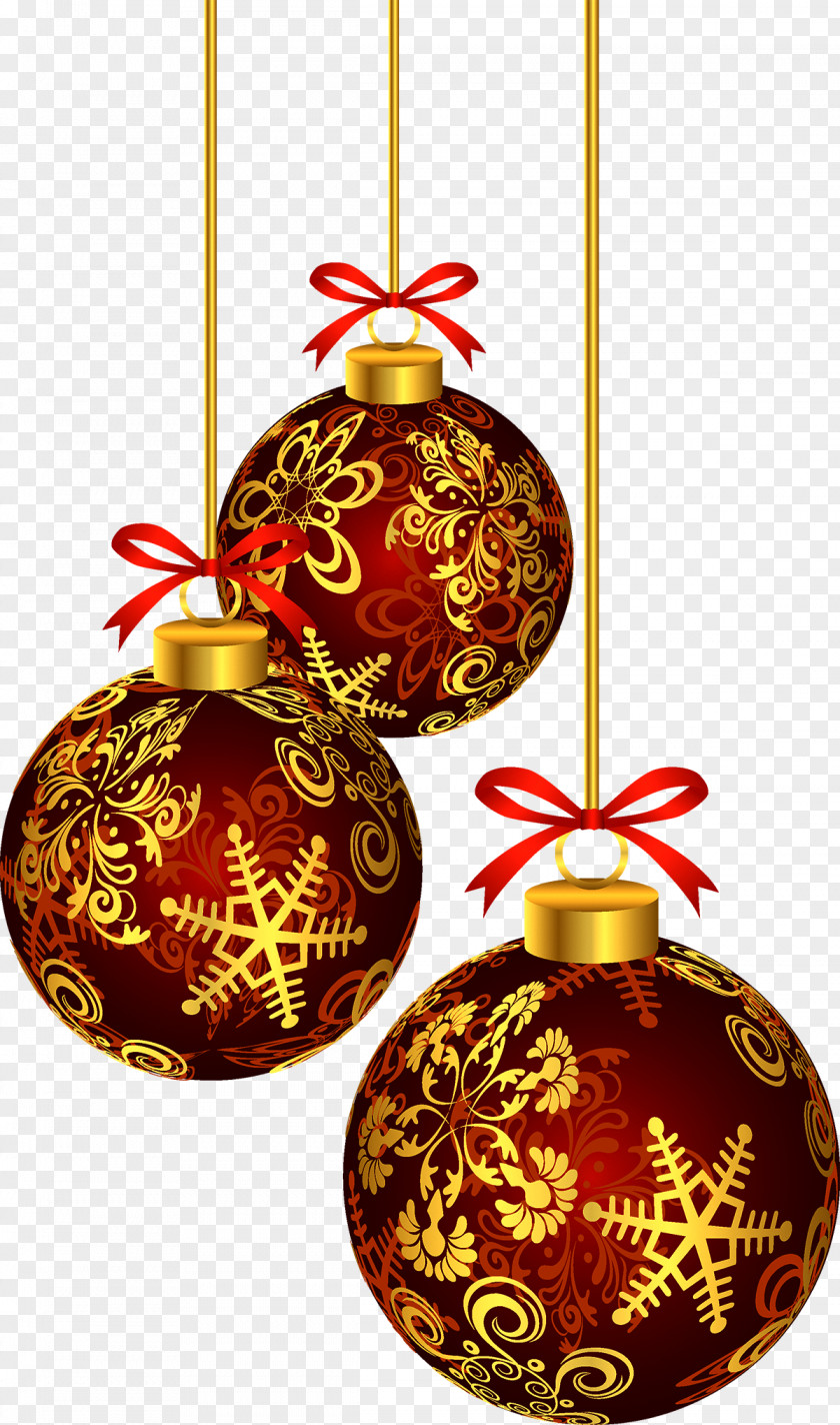 Christmas Balls Ornament Clip Art PNG