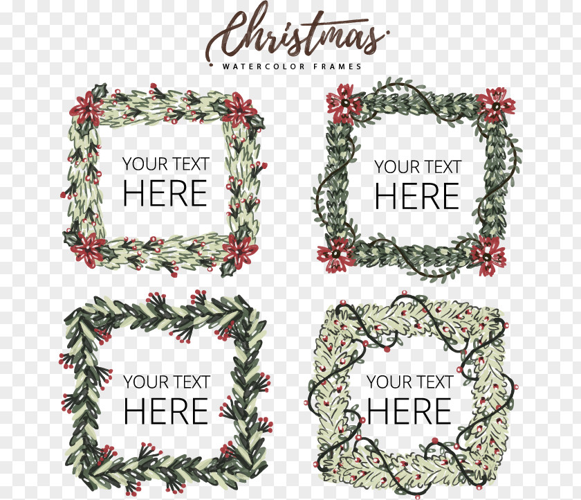 Drawing Border Square Festival Christmas Euclidean Vector PNG
