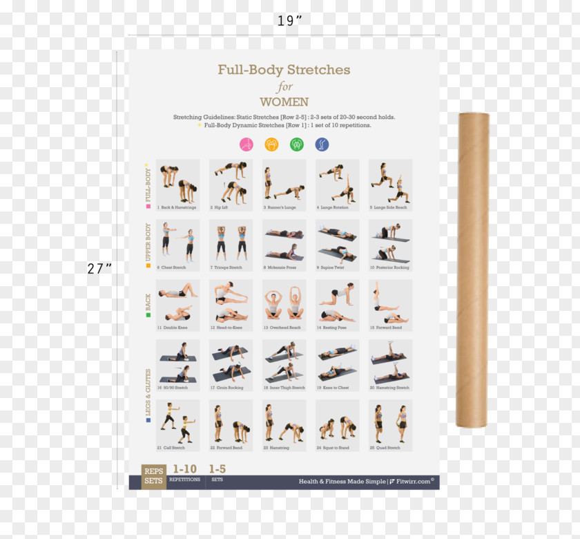 Exercise Poster Total Gym Stretching Bodyweight Physical Fitness PNG