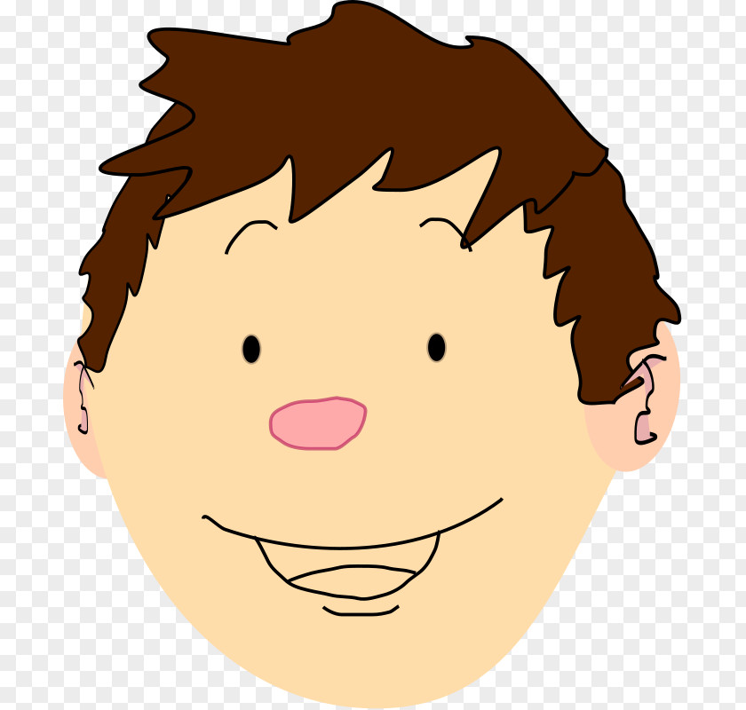 Facial Expression Clipart Boy Cartoon Face Clip Art PNG