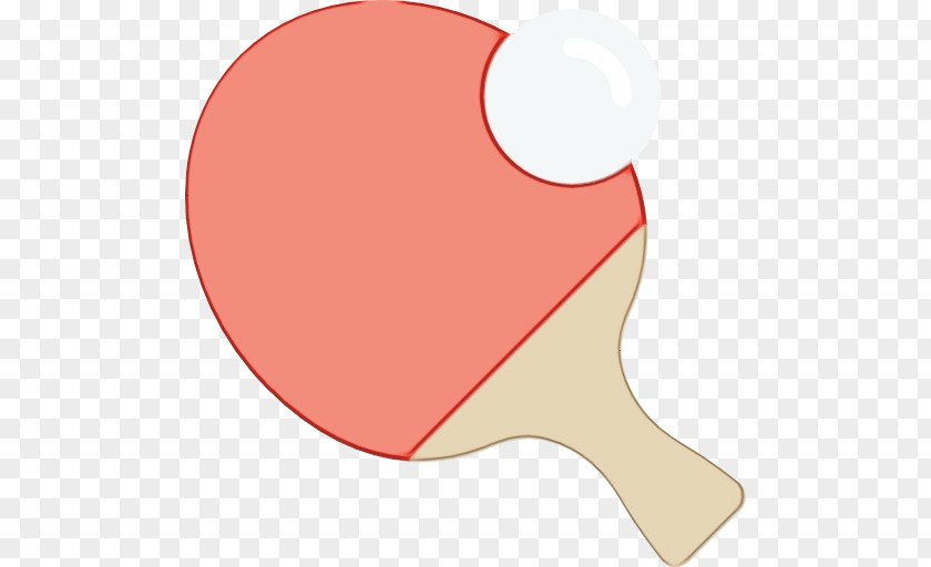 Peach Ping Pong Table Tennis Racket Clip Art PNG