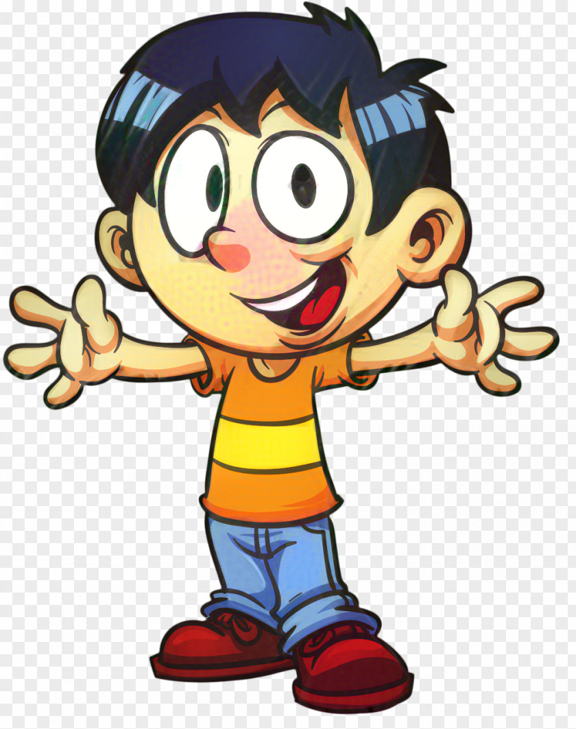 Smile Thumb Boy Cartoon PNG