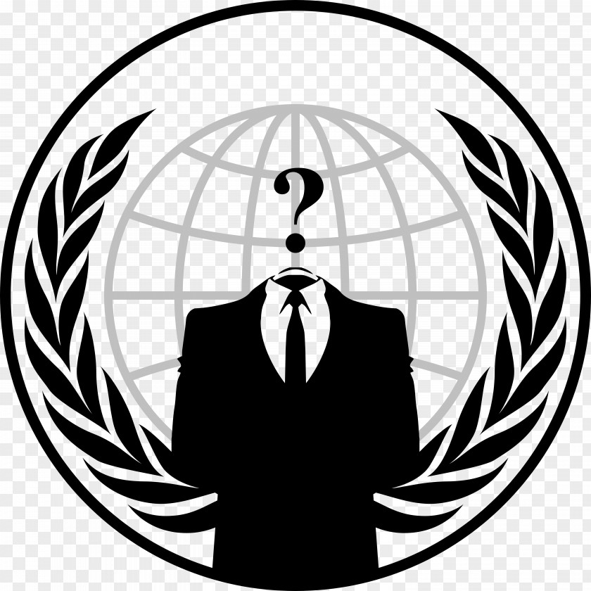 Anonymous Transparent Security Hacker Hacktivism LulzSec Logo PNG