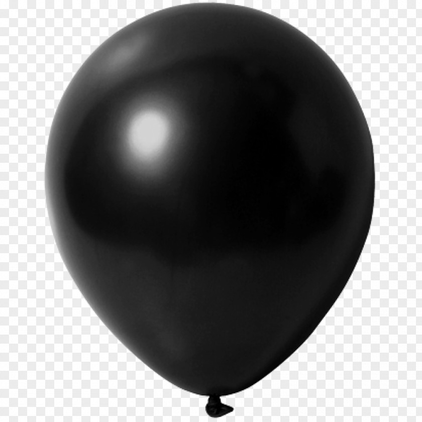 Balloon Toy Gas Helium Black PNG