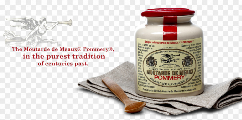 Fancy Banner Meaux French Cuisine Pommery Mustard Vinegar PNG