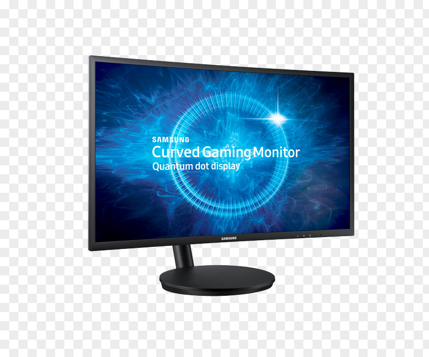 Fq LED-backlit LCD Computer Monitors Samsung CFG7 Series Group Curved Screen PNG