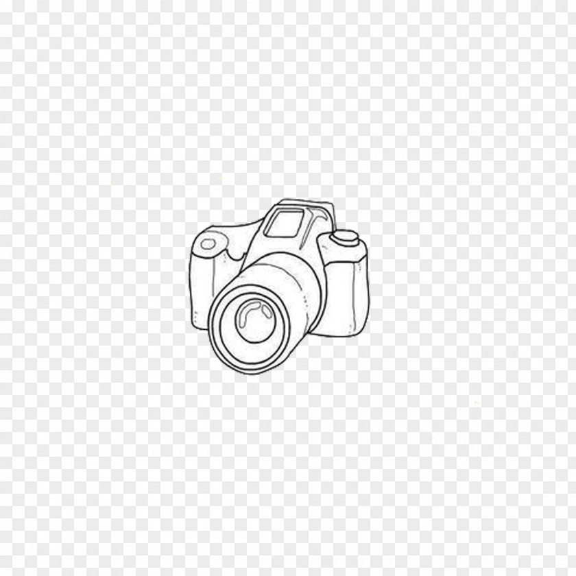 Hand-painted The Camera Black And White Body Piercing Jewellery Pattern PNG