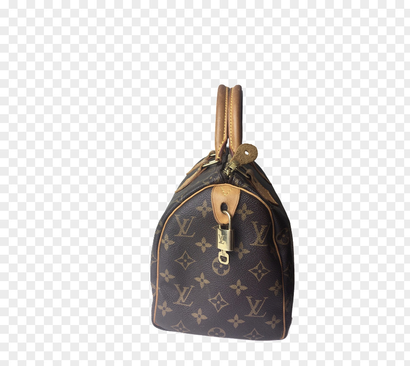 Handbag Louis Vuitton Leather Monogram Canvas PNG