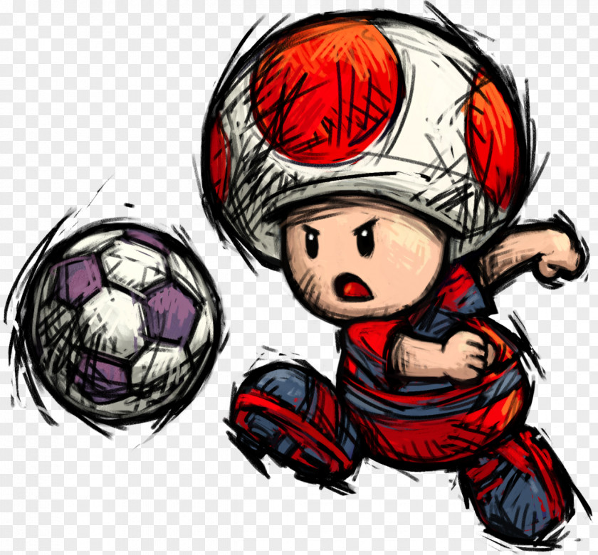 Mario Strikers Charged Super Bros. Toad PNG