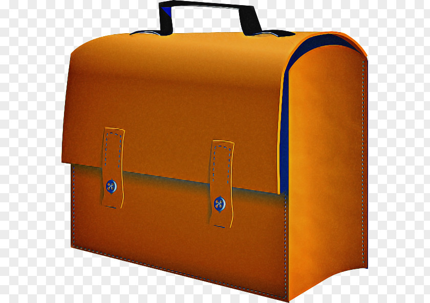 Travel Suitcase Orange PNG
