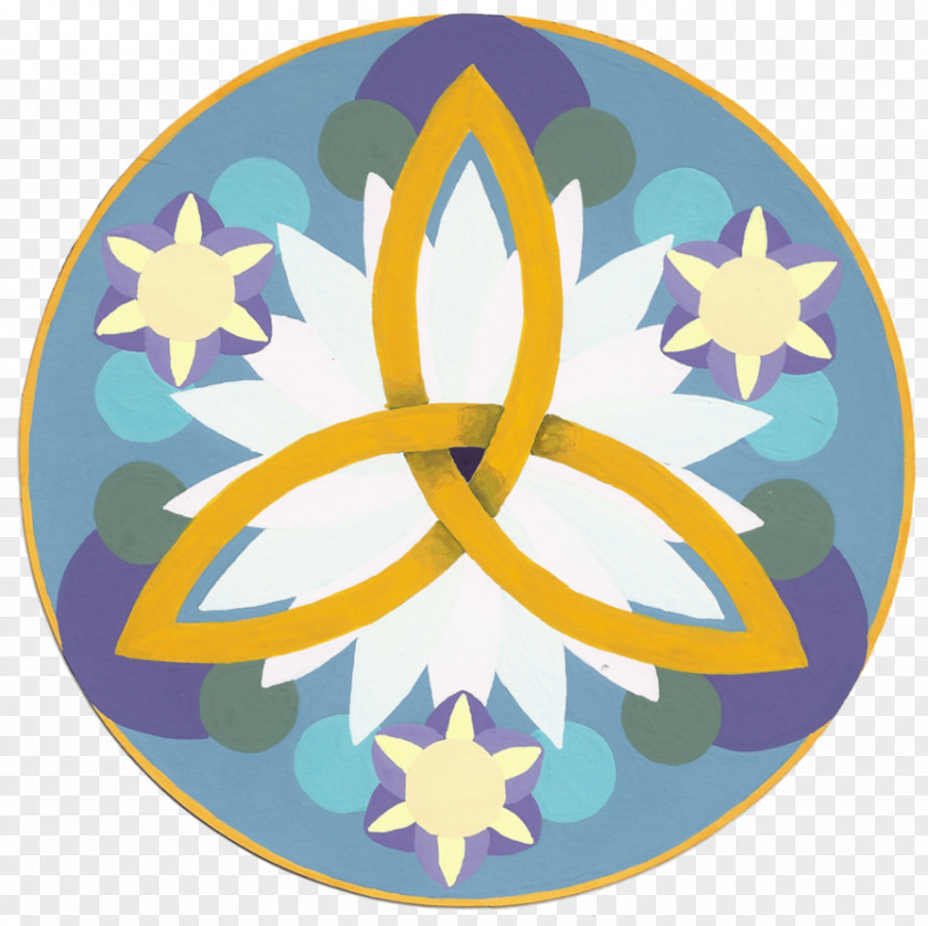 Violet Gradient Peace Symbols Symmetry Circle Pattern PNG