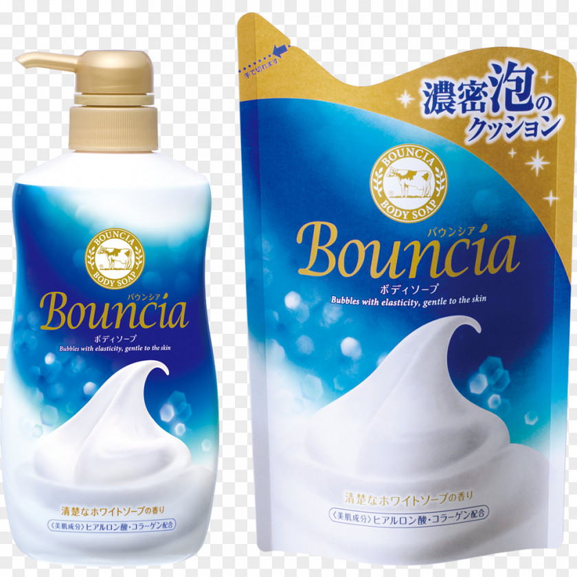 Cow Brands Shower Gel Soap Perfume Cosmetics Gyunyu Bouncia Premium Floral Body Wash PNG