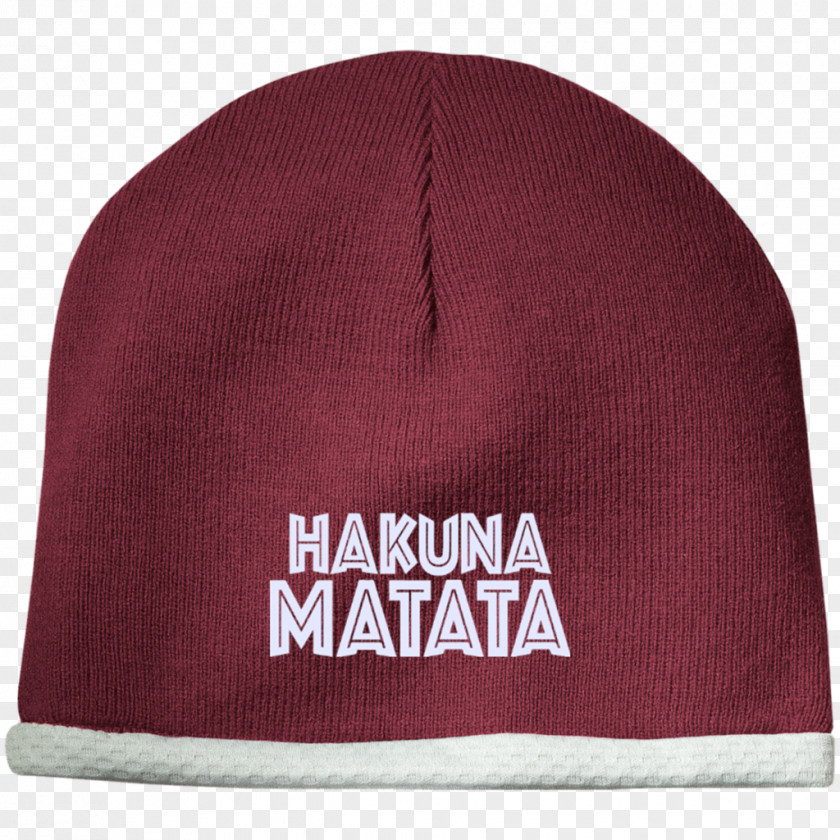 Hakuna Matata Beanie Knit Cap Hat Knitting PNG