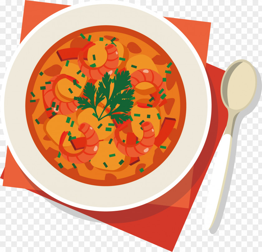 Lobster Soup Vector Tomato Stew Bisque European Cuisine PNG