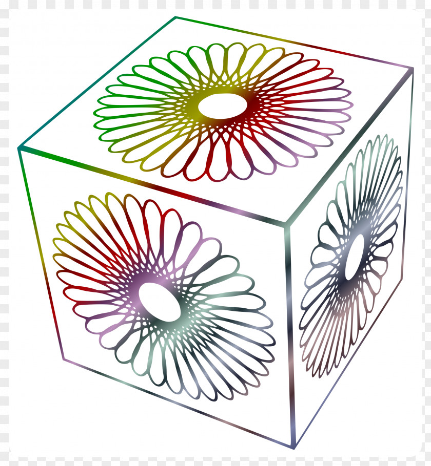 Cube Spirograph Clip Art PNG