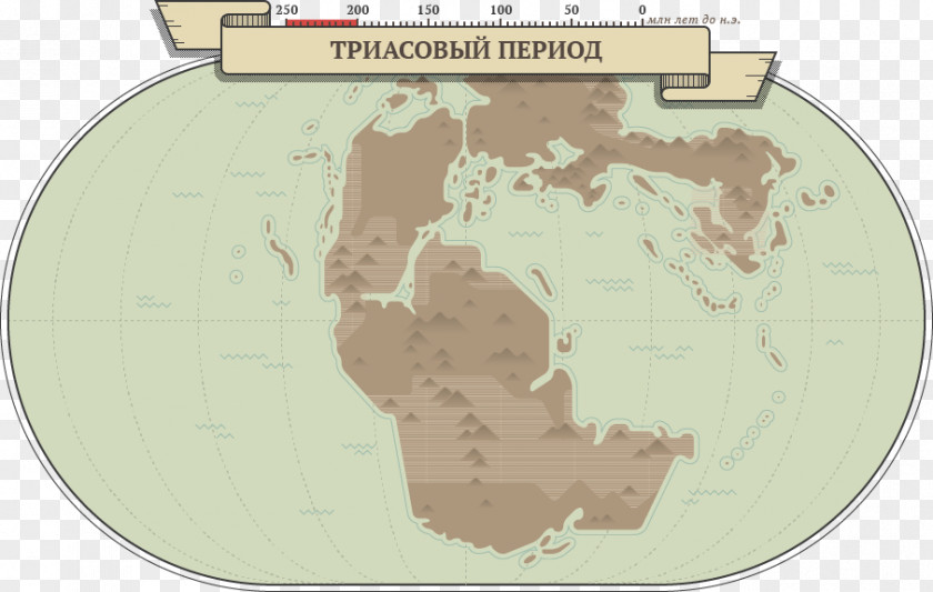 Dinosaur Earth World Map PNG