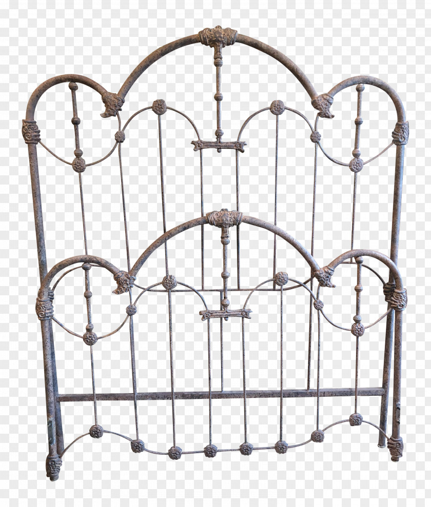 Iron Furniture Angle Metal Bed PNG