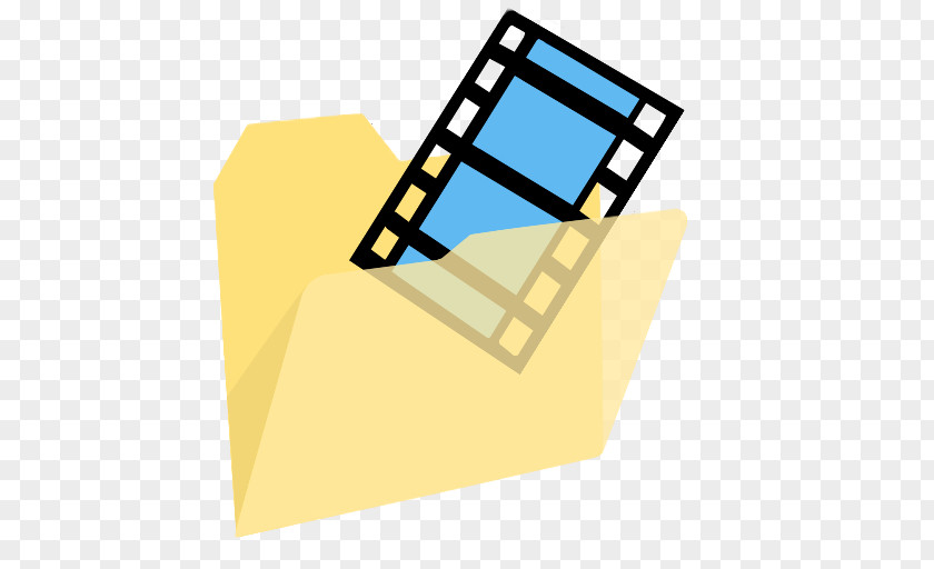 ModernXP 66 Folder Movies Angle Brand Yellow PNG