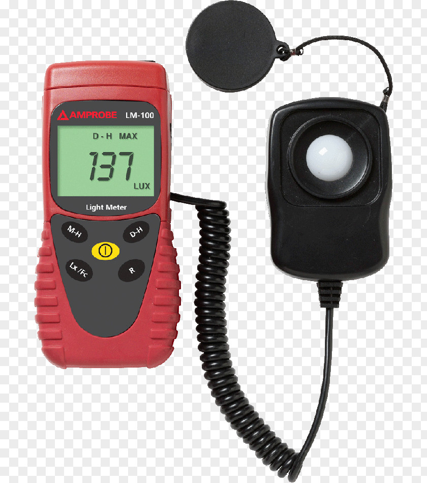 Pocket Radiation Detector Amprobe Light Meter LM-120 Lumen PNG