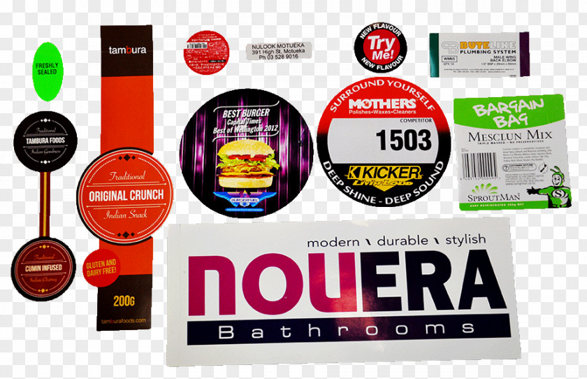 Promotional Label Brand Sticker Printing Adhesive PNG
