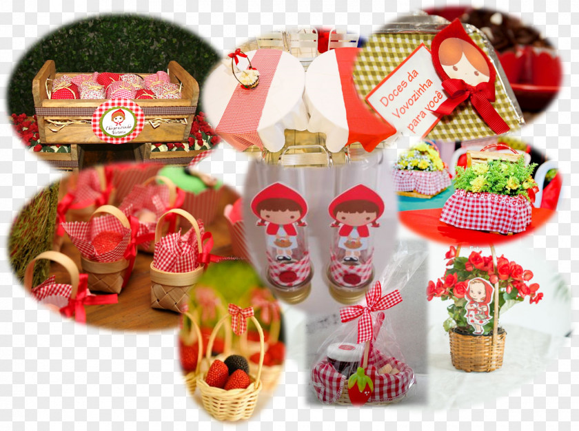 Quadriculado Food Gift Baskets Hamper Party Christmas Ornament PNG