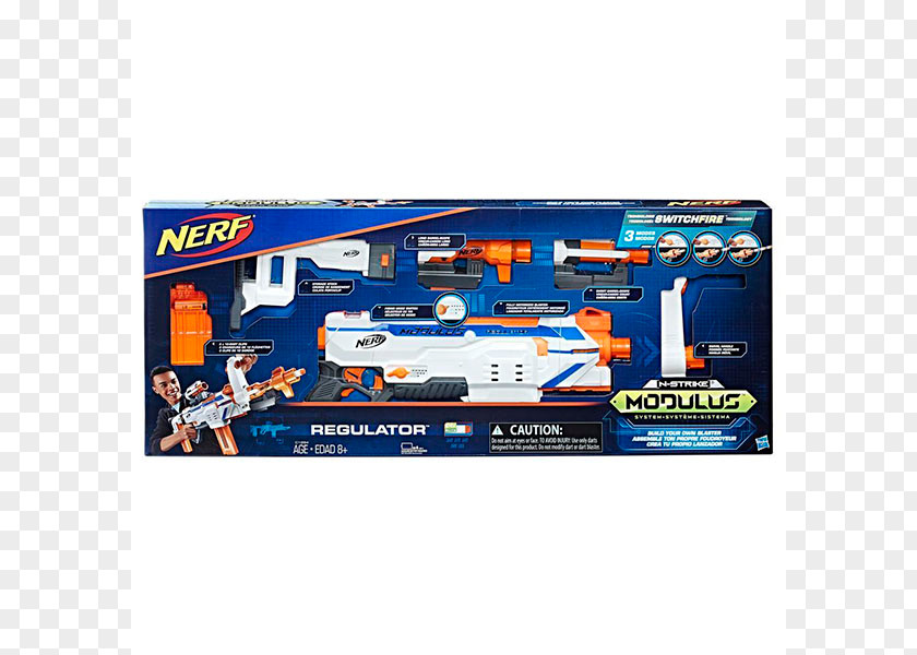 Toy NERF N-Strike Modulus Regulator Blaster Nerf PNG